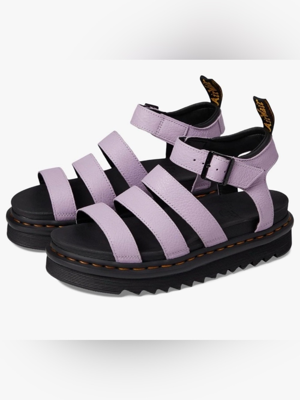 Dr. Martens Purple Strappy Sandals